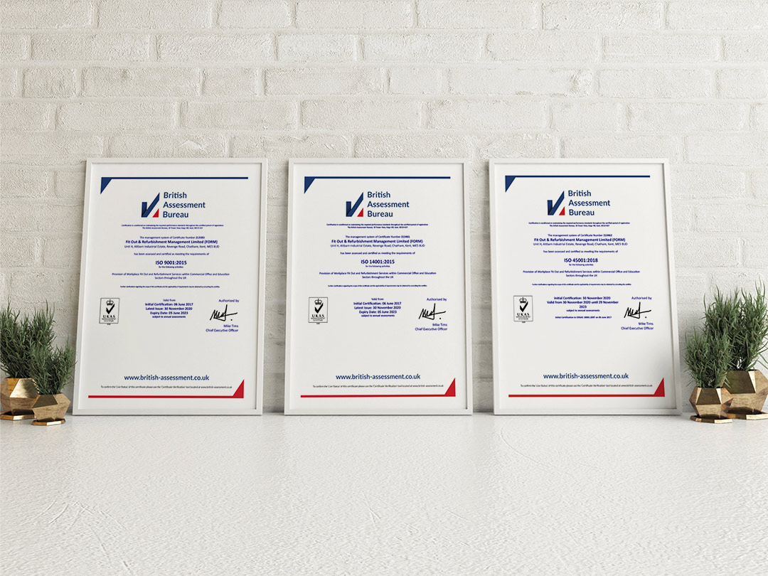 Form passes ISO 9001, 14001 and 45001 audit