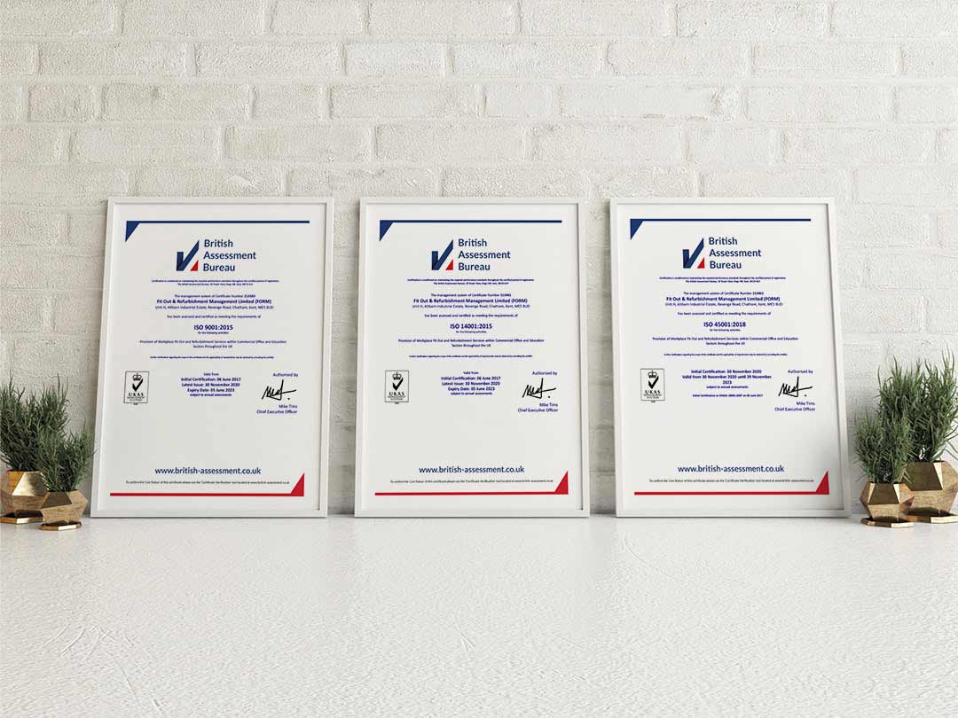Form passes ISO 9001, 14001, 45001 audit