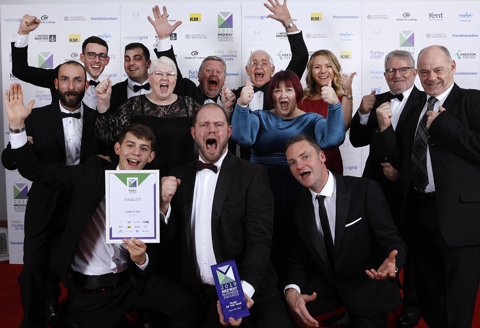 FORM win the 2019 Medway Business Award for Team of the Year